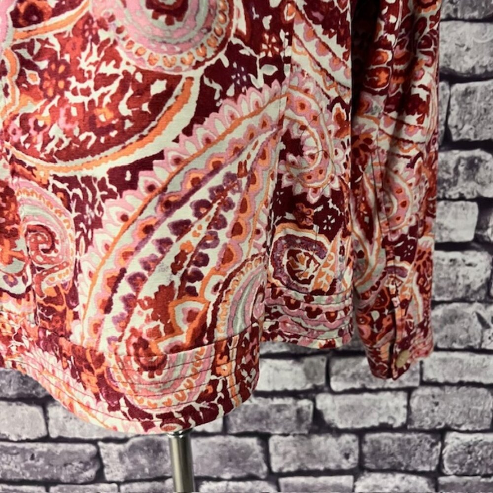 Coldwater Creek Multicolored Button Down Jacket S… - image 7